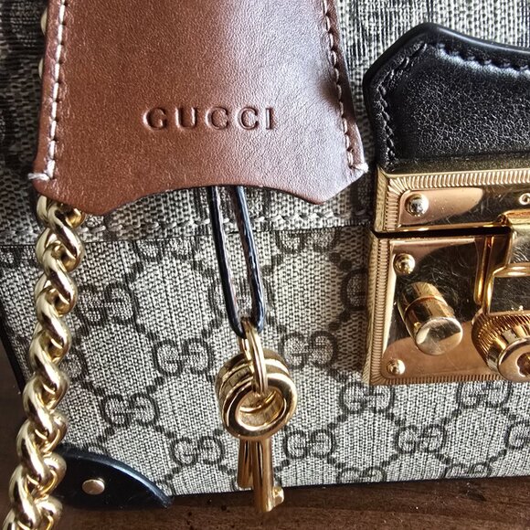 Rare GG Supreme Monogram Trunk Purse w/Bamboo Handle - Picture 8 of 8